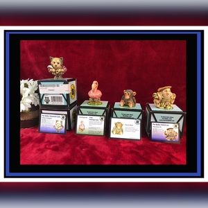 POT BELLYS. TRINKET BOXES.  Lot of 4